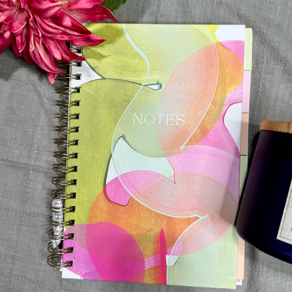 Studio Oh! Edith Notebook multicolored lined notebook with dividers and pocket